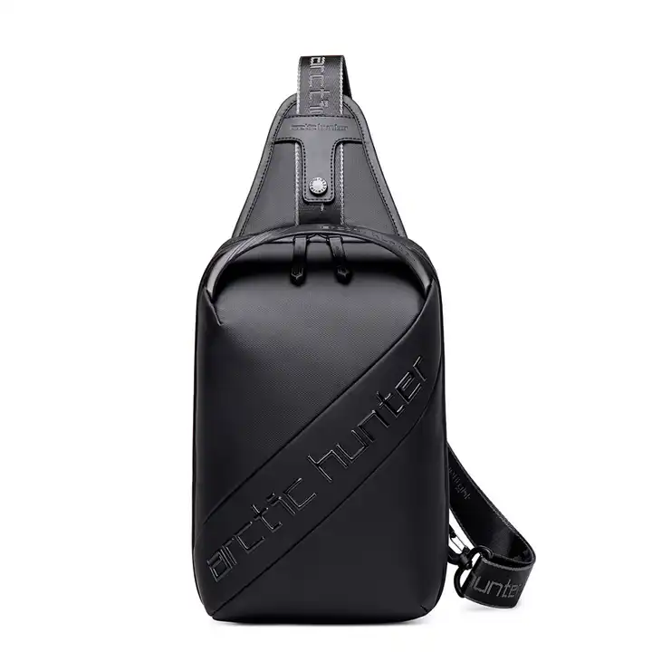 Mochila Negra Cruzada Bandolera Arctic Hunter Viajeros-0