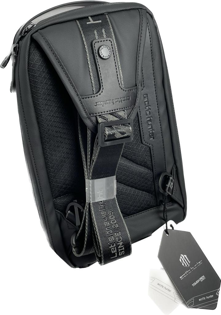 Mochila Negra Cruzada Bandolera Arctic Hunter Viajeros-4