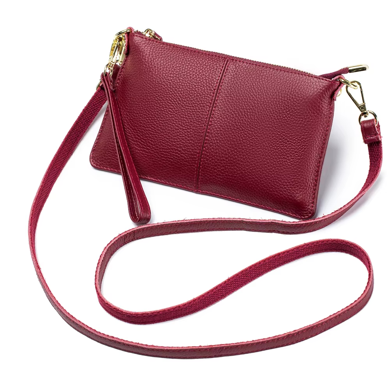 Cartera Bandolera para Mujer de Cuero Peque a Rectangular
