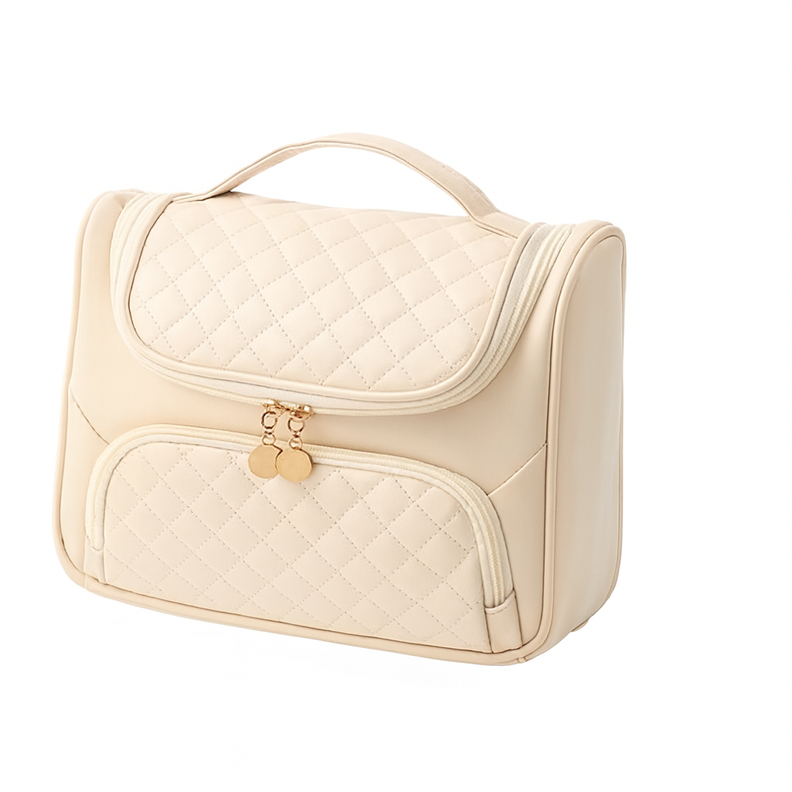 Neceser Grande De Viaje Maquillaje Y Cosmeticos Impermeable Blanco