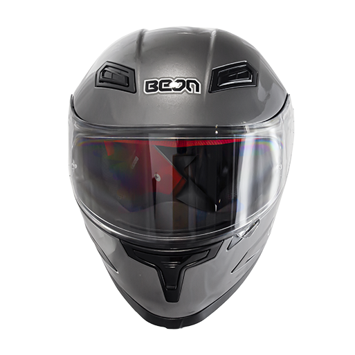 CASCO MOTO FULL FACE GRIS BEON-3