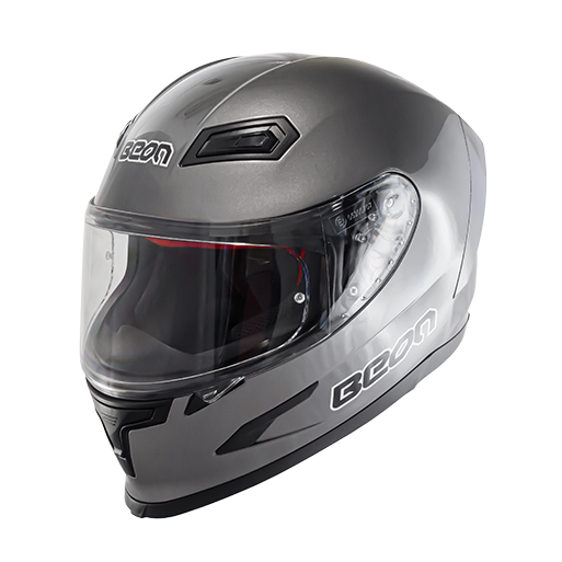 CASCO MOTO FULL FACE GRIS BEON-0