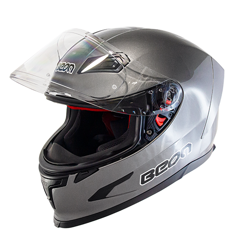 CASCO MOTO FULL FACE GRIS BEON-1