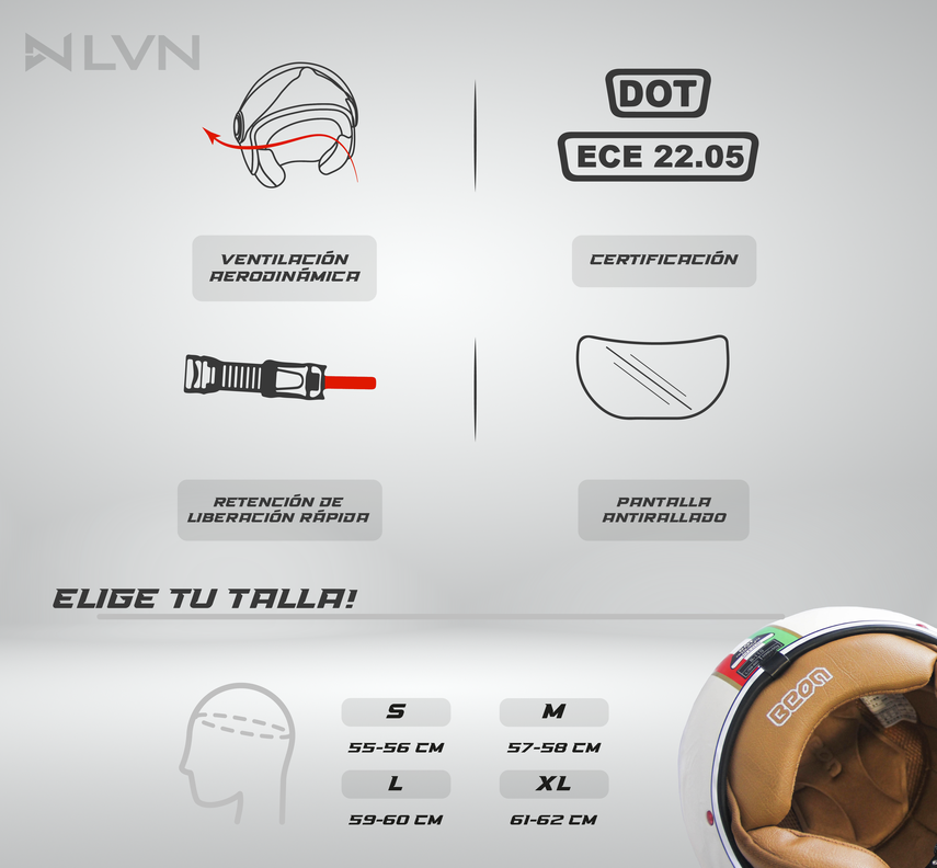 CASCO MOTO NANO ROJO AZUL BEON-2