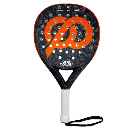 PALA PADEL ONE POWER CARBONO - NARANJO-0