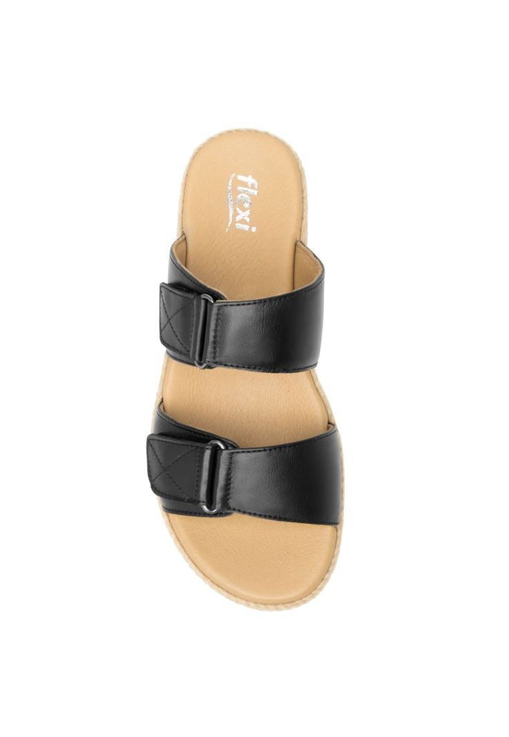 Sandalia Mujer Cuero Peonia Negro Flexi-4