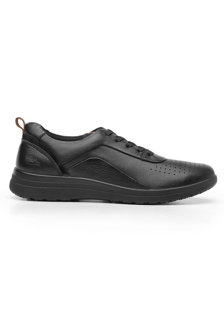 Zapatilla Mujer Cuero Traviata Negro Flexi-1