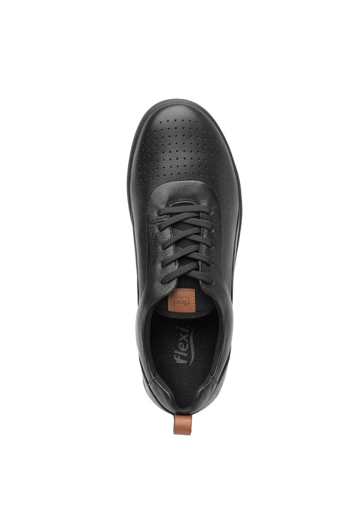 Zapatilla Mujer Cuero Traviata Negro Flexi-6