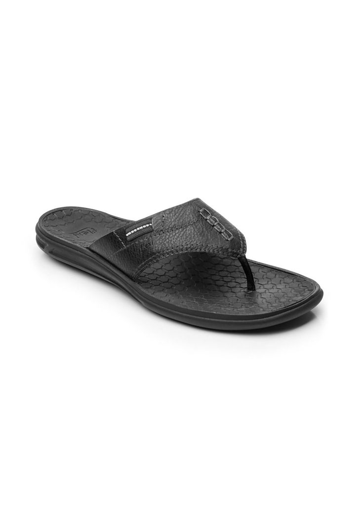 Sandalia Hombre Clifton Negro Flexi-1
