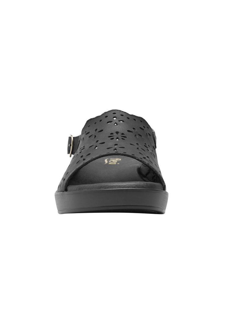 Sandalia Mujer Cuero Doha Negro Flexi-5