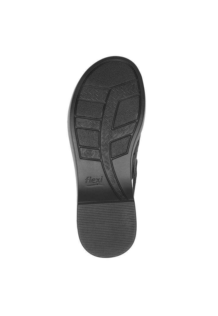 Sandalia Mujer Cuero Doha Negro Flexi-6