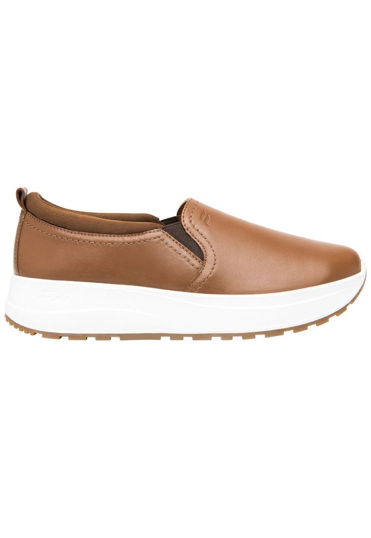 Zapatilla Mujer Cuero Atsiri Café Flexi-1