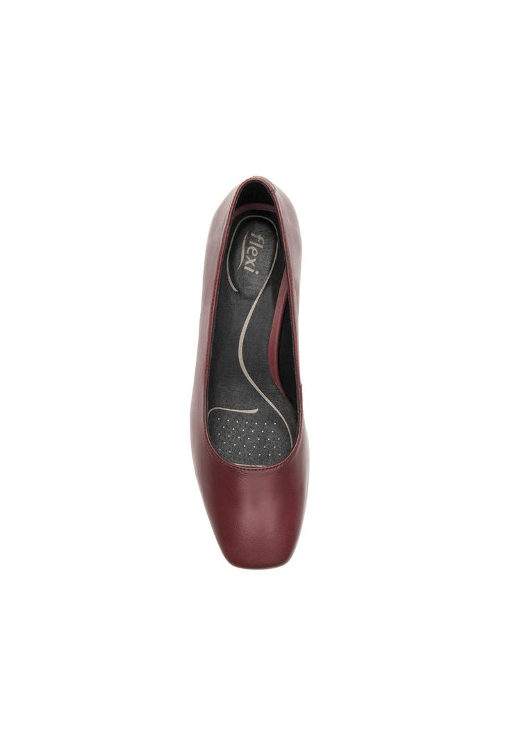 Zapato Mujer Cuero Marione Rojo Osc. Flexi-6