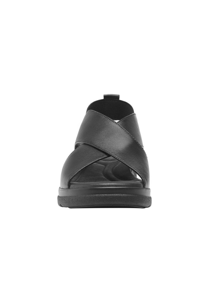 Sandalia Mujer Cuero Dariana Negro Flexi-4