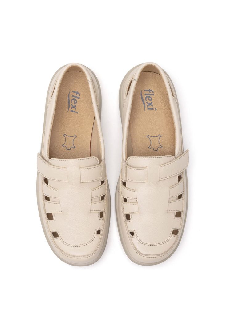 Zapato Mujer Acai 128702 Blanco Avena Flexi-5