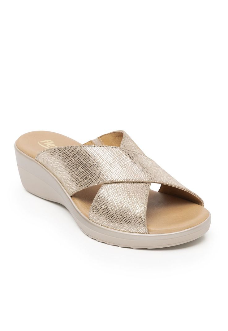 Sandalia Mujer Amapola 116011 Dorada Flexi-1