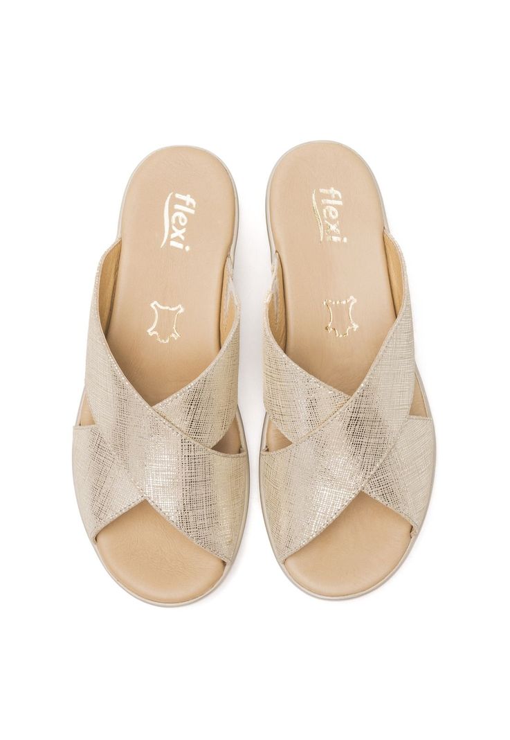 Sandalia Mujer Amapola 116011 Dorada Flexi-5