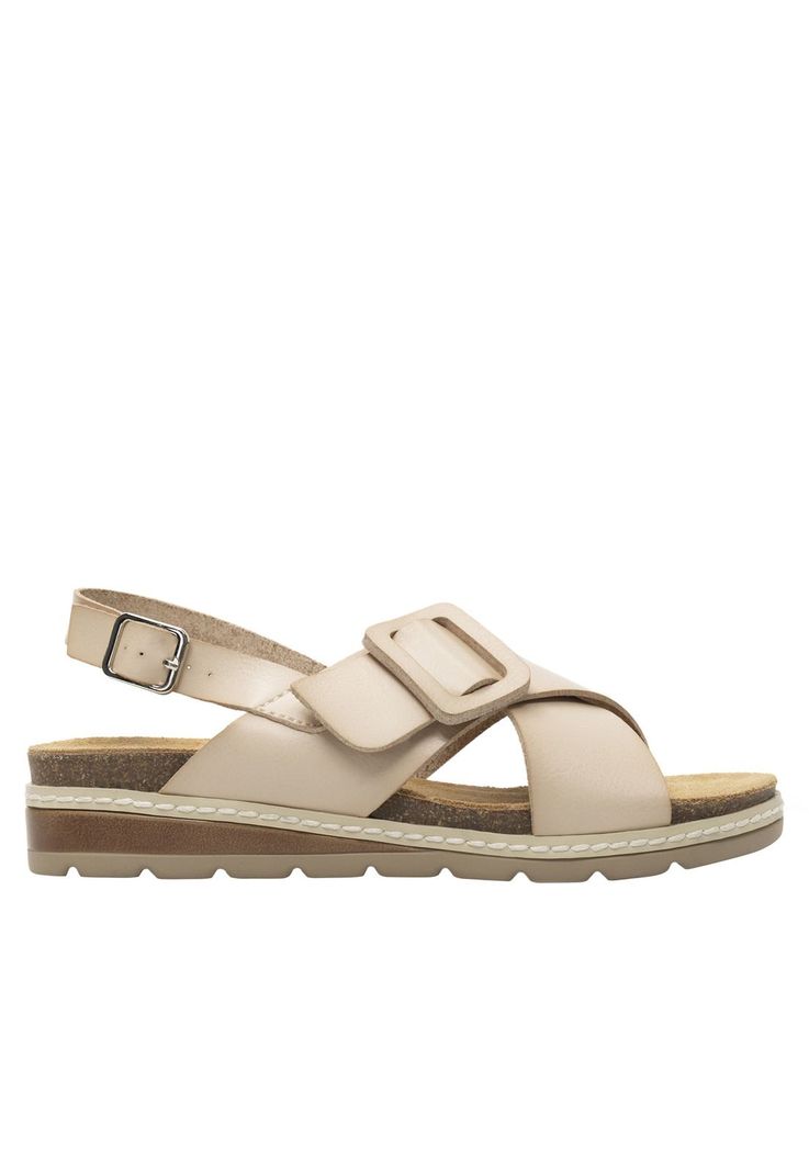 Sandalia Mujer Cassia 129501 Blanco Marfil Flexi-0