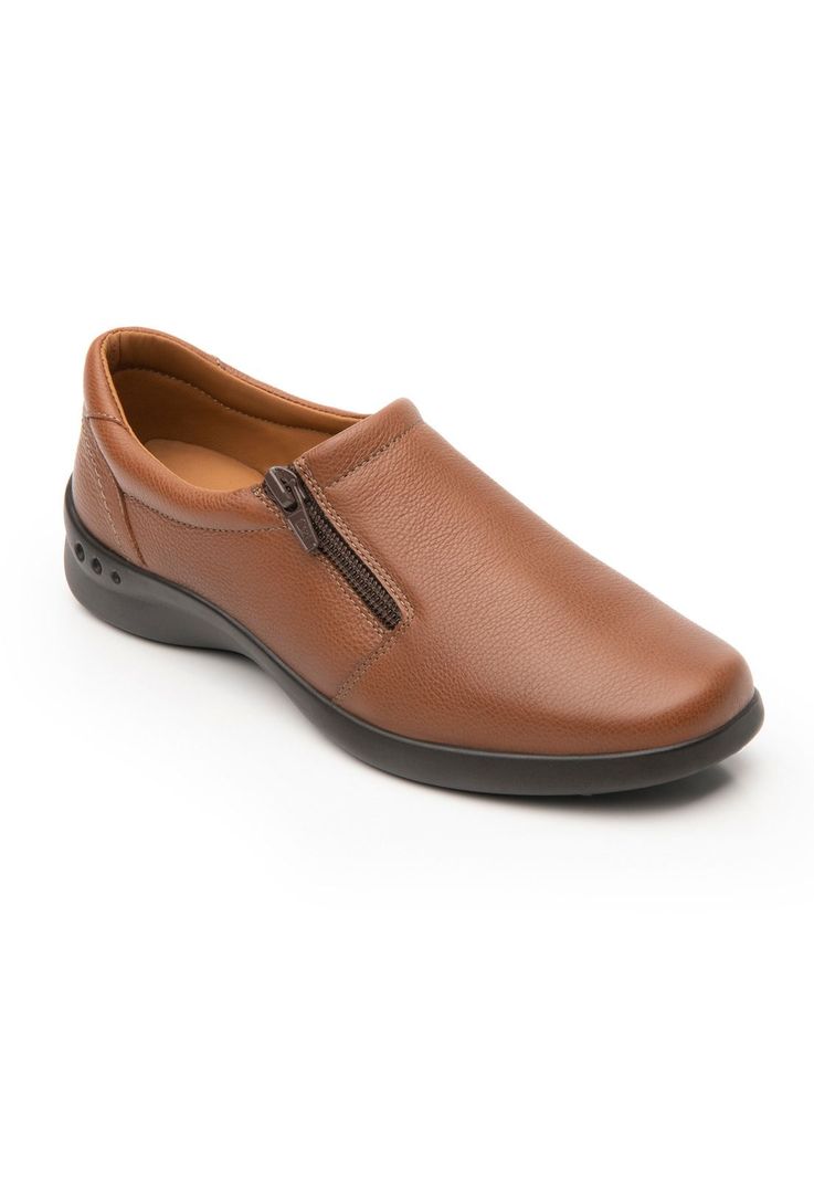 Zapato Mujer Cuero Ofelia Café Flexi-1