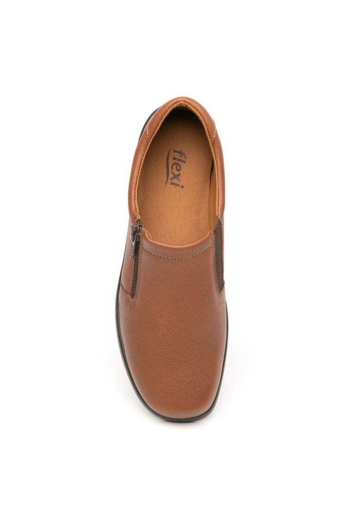Zapato Mujer Cuero Ofelia Café Flexi-5