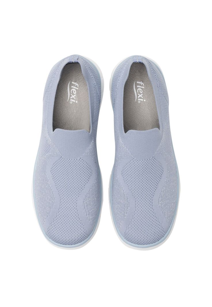 Zapatilla Mujer Ashley 125601 Celeste Flexi-6
