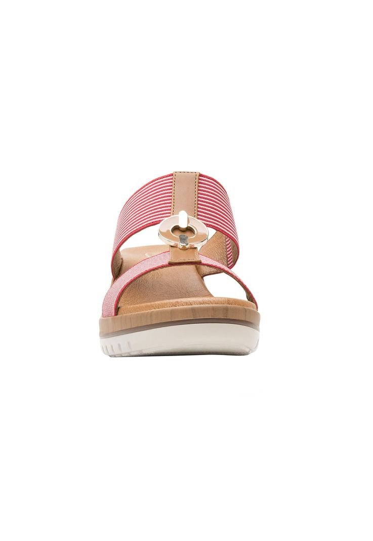 Sandalia Mujer Emily Roja Flexi-5