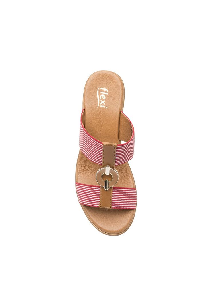 Sandalia Mujer Emily Roja Flexi-6