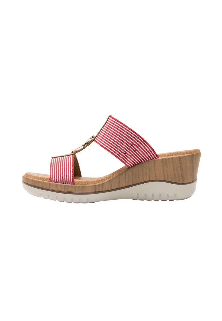 Sandalia Mujer Emily Roja Flexi-7