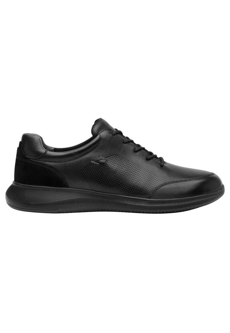Zapatilla Hombre Cuero Hika Negro Flexi-1