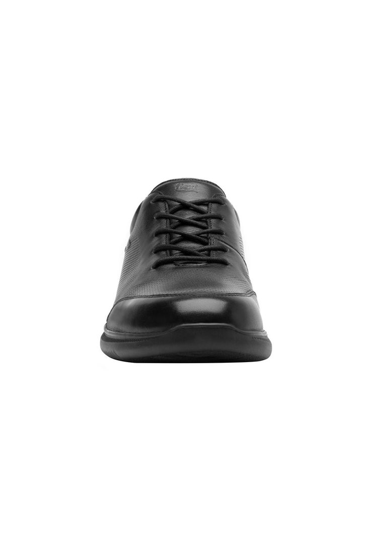 Zapatilla Hombre Cuero Hika Negro Flexi-3
