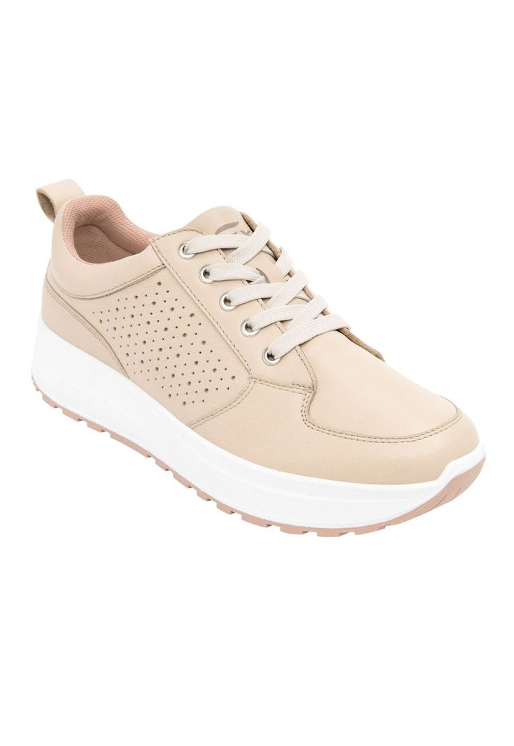 Zapatilla Mujer Cuero Atsiri Beige Flexi-0
