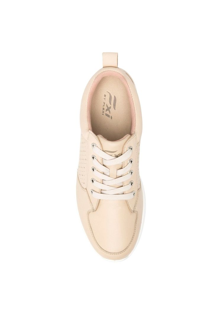 Zapatilla Mujer Cuero Atsiri Beige Flexi-5