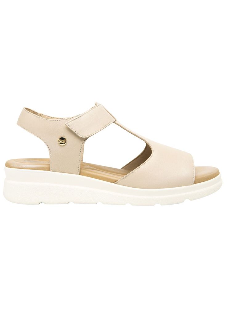 Sandalia Mujer Cuero Dariana Beige  Flexi-0