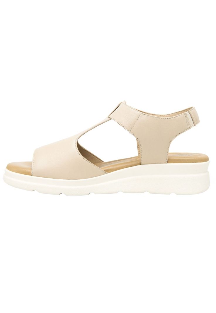 Sandalia Mujer Cuero Dariana Beige  Flexi-3