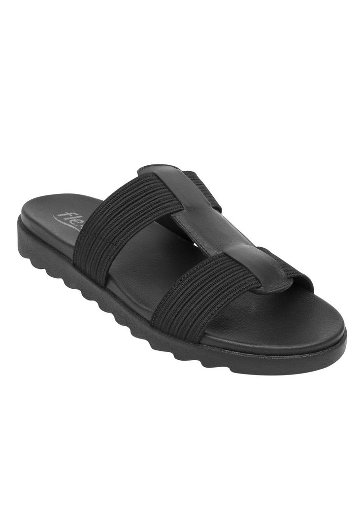 Sandalia Mujer Cuero Norah Negro Flexi-1