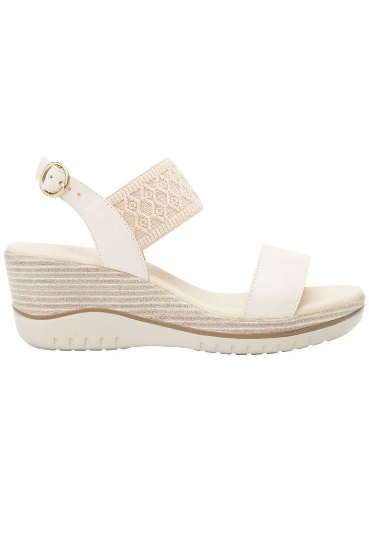 Sandalia Mujer Cuero Emily Blanco Flexi-0
