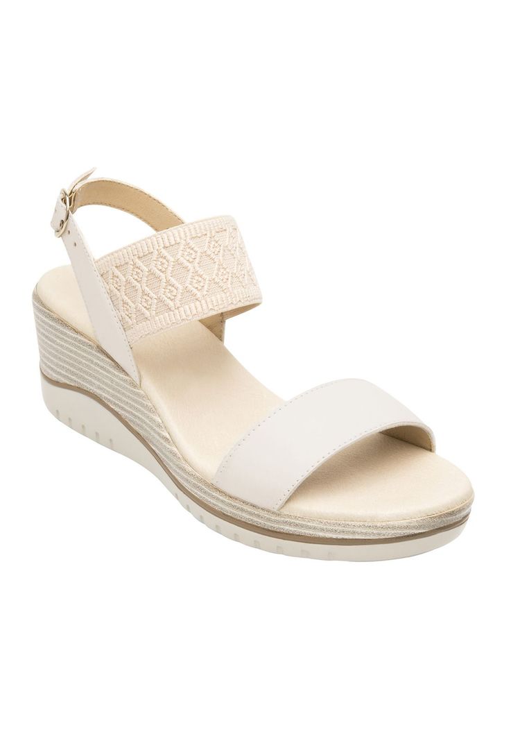 Sandalia Mujer Cuero Emily Blanco Flexi-1