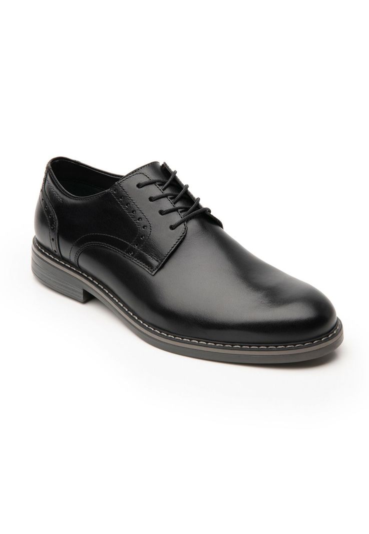 Zapato Hombre Cuero Dinamo Negro Flexi-1