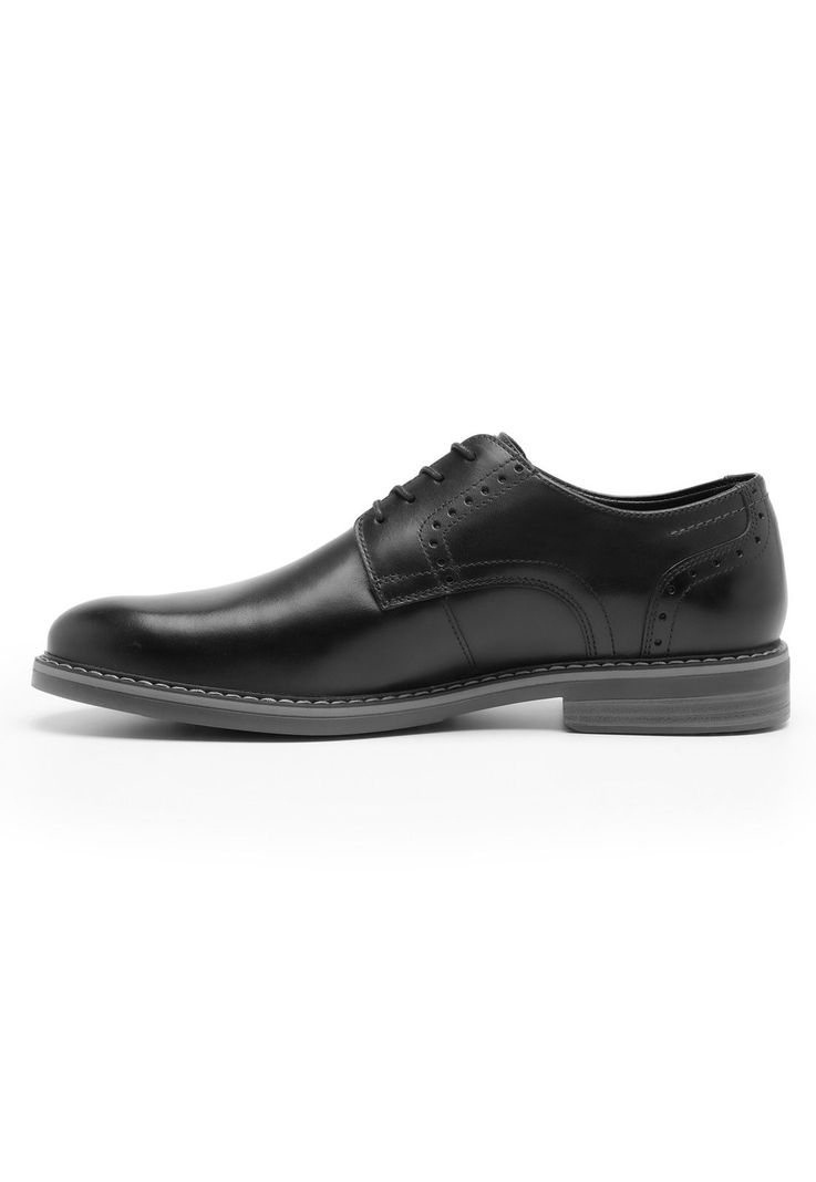 Zapato Hombre Cuero Dinamo Negro Flexi-2
