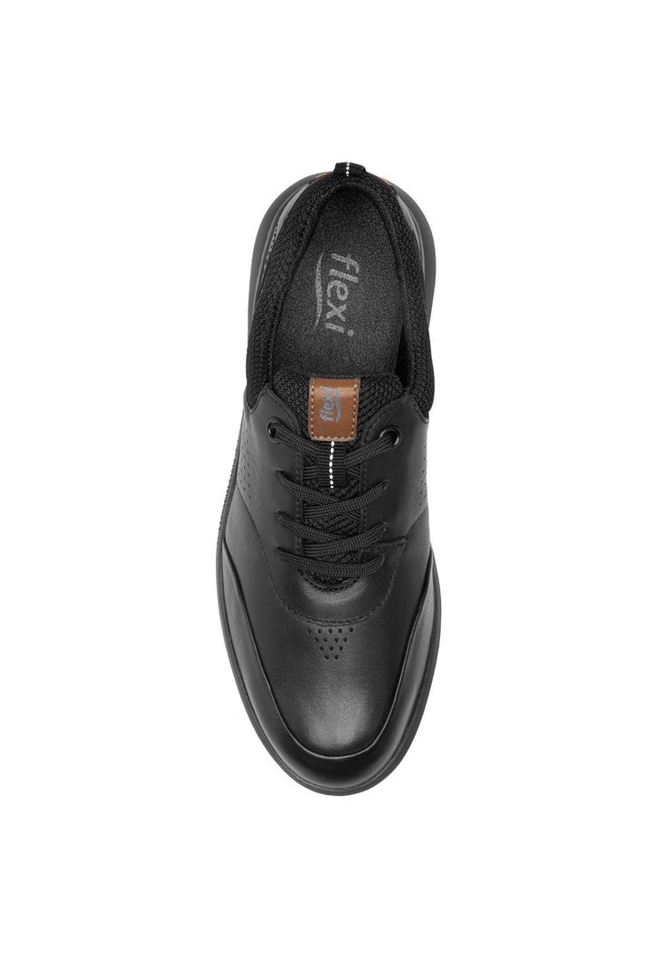 Zapatilla Mujer Cuero Alisha Negro Flexi-6