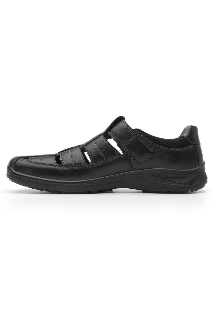 Sandalia Hombre Cuero Santiago Negro Flexi-2