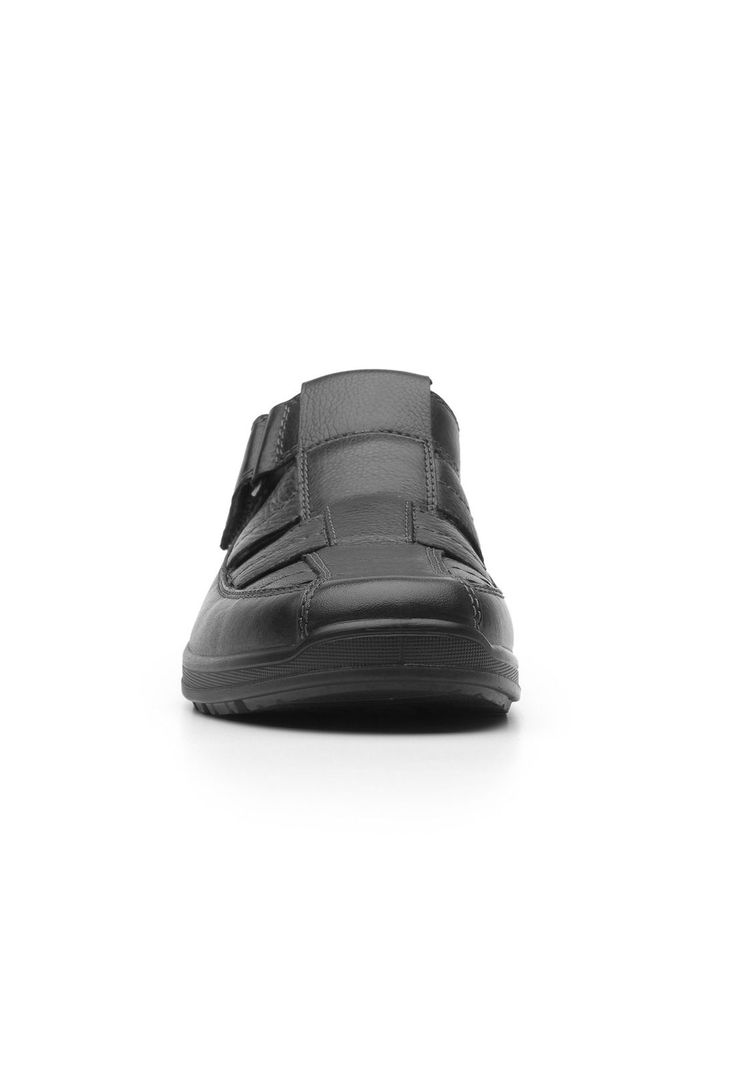 Sandalia Hombre Cuero Santiago Negro Flexi-4