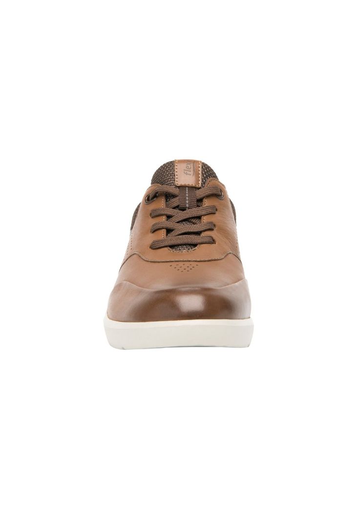 Zapatilla Mujer Cuero Alisha Café Flexi-3