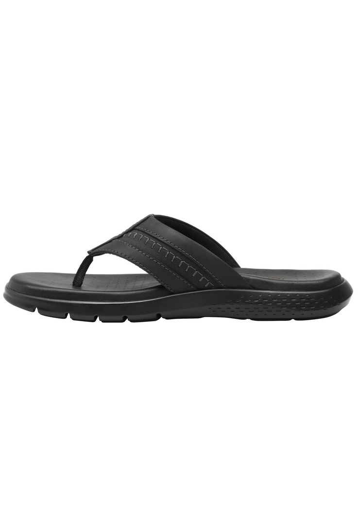 Sandalia Hombre Cuero Odin Negro Flexi-2
