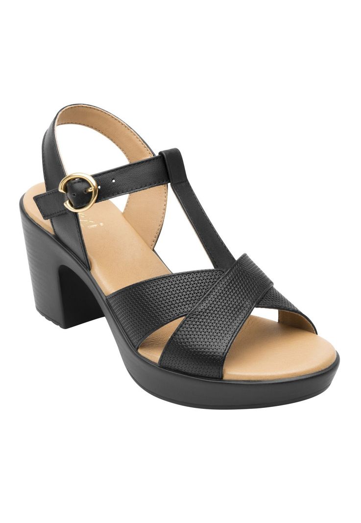 Sandalia Mujer Cuero Lory Negro Flexi-1