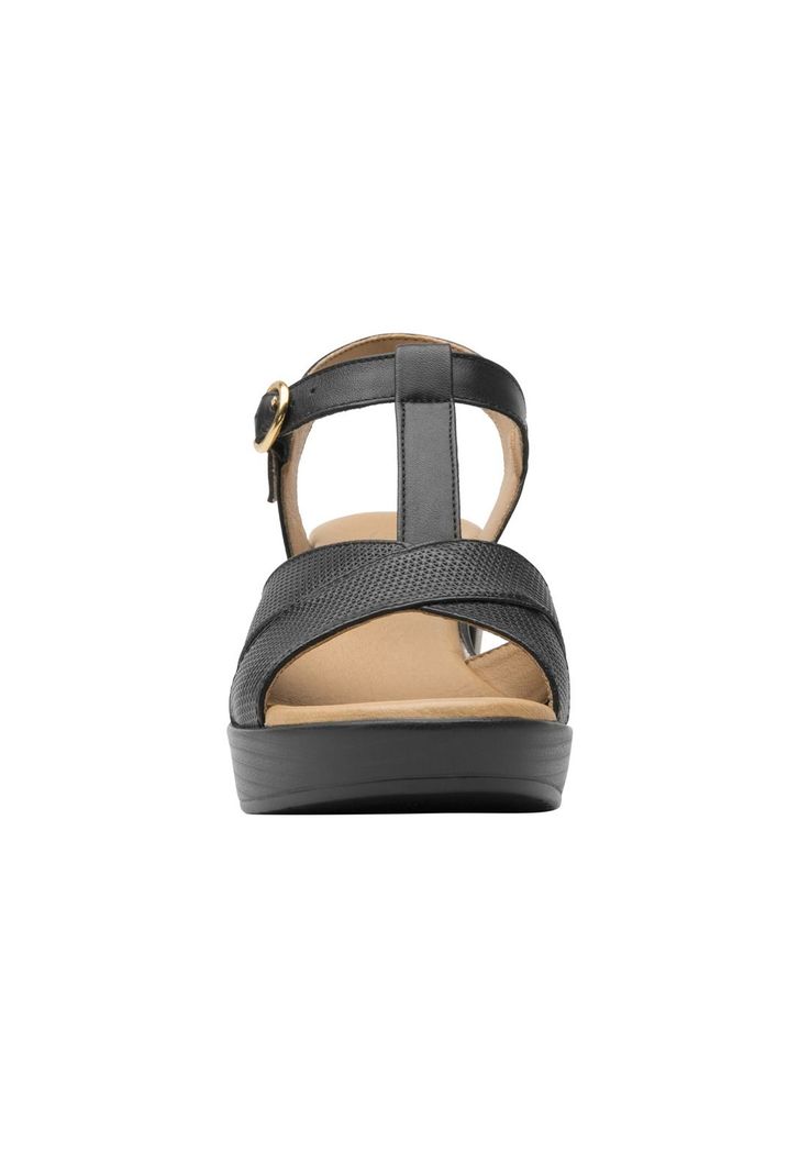 Sandalia Mujer Cuero Lory Negro Flexi-4