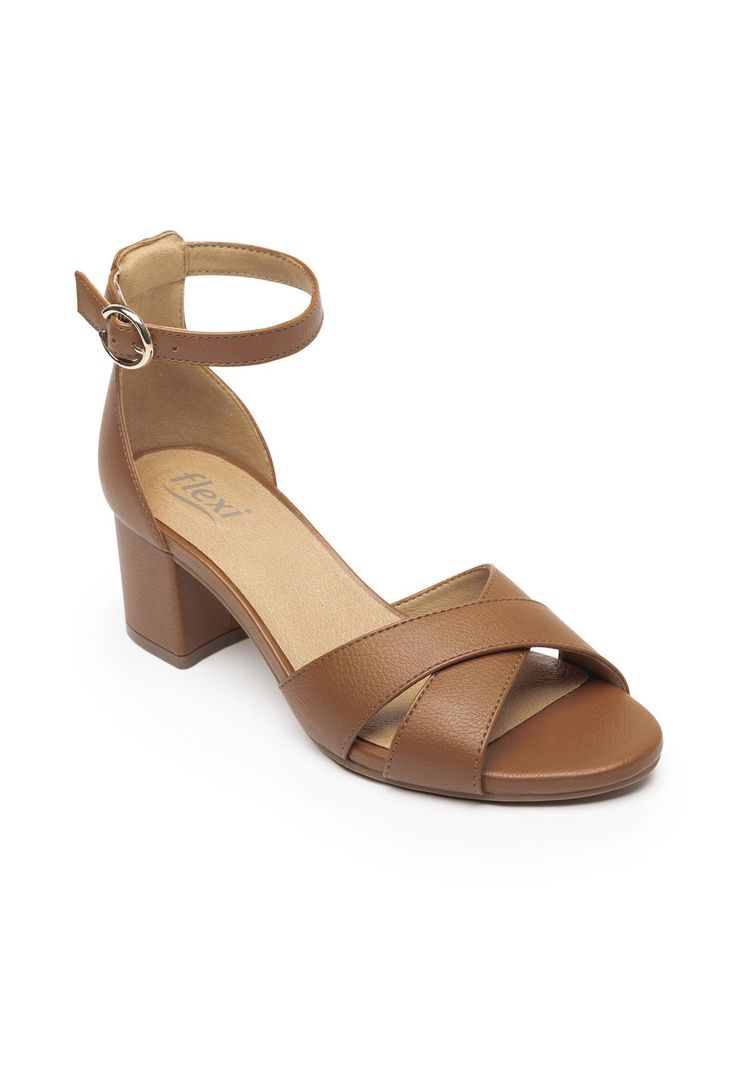 Sandalia Mujer Celine 106414 Café Flexi-1