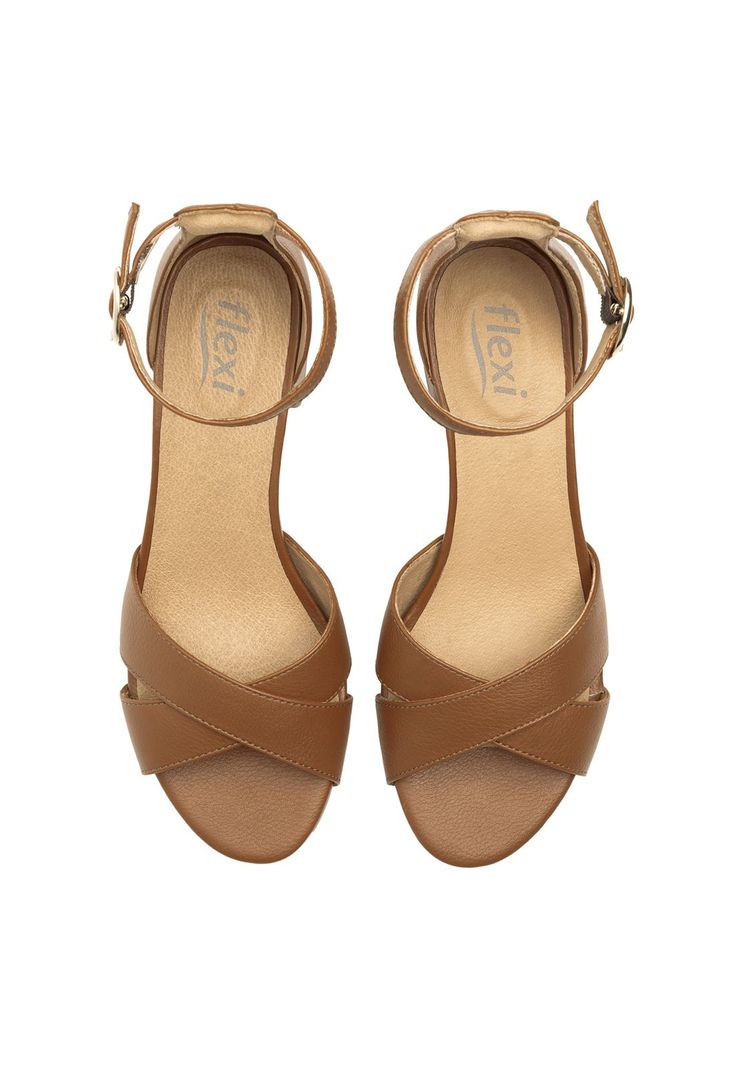 Sandalia Mujer Celine 106414 Café Flexi-5