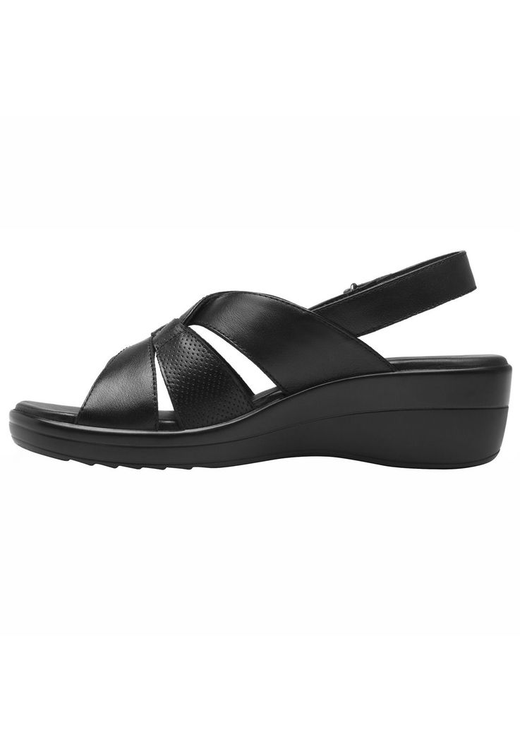 Sandalia Mujer Cuero Amapola Negro Flexi-2