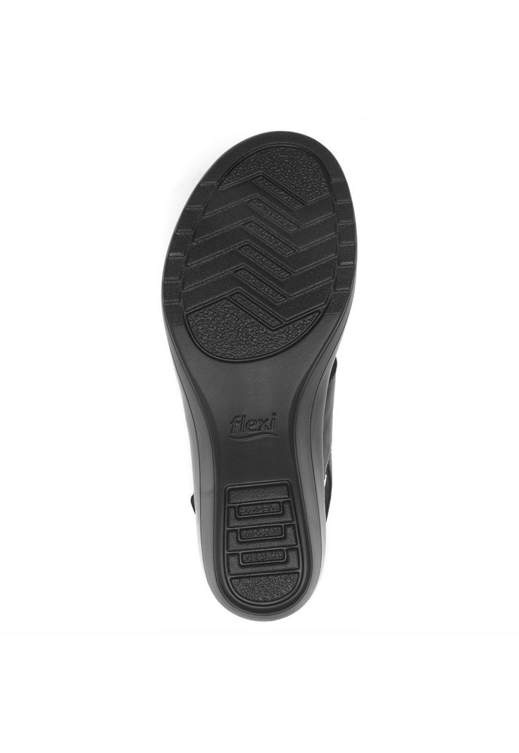 Sandalia Mujer Cuero Amapola Negro Flexi-5